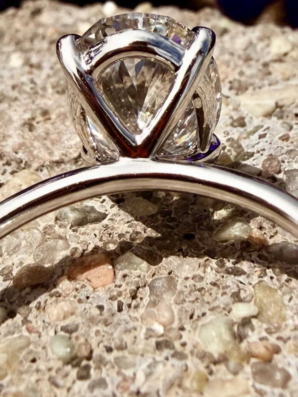IGI Certified 2.02 CT Oval Lab Grown Diamond 14K Solid White Gold Ring Size 7